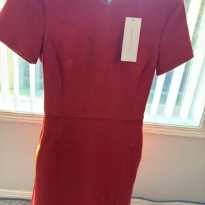 French Connection Vibrant Red Midi Dress